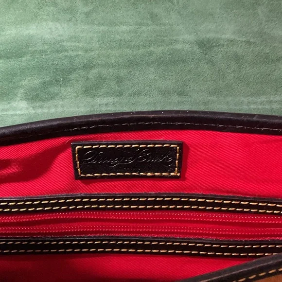 Dooney & Bourke Large Suede Verona Elisa Satchel in Brown Honey - Picture 6 of 6